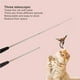 thumbnail image 2 of Cat Teaser Feather Cat Charmer Wand Caña De Pescar Telescópica 5 Kits De Reemplazo Pet Cat Toy Serendint PT001232-00, 2 of 6