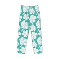 thumbnail image 4 of Goofa Vintage Floral Printed Soft Pajama Pants for Men, Wide Leg Comfy Casual Lounge Yoga Pants-Medium, 4 of 9