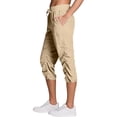 thumbnail image 7 of SCSAlgin Summer Capris for Women Lightweight Elastic Waist Capri Pants Soft Stretch Joggers with Pockets, 7 of 7