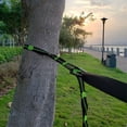 thumbnail image 3 of Hammock Straps, Hammock Tree Straps Set of 2, Non-Elastic Polyester Fiber, Portable and Lightweight, Tree-Friendly, for Quick and Easy Installation of All hammocks Black, 3 of 6
