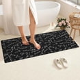 thumbnail image 4 of Math Equations Algebra Black Pattern Bathroom Rugs Mat,Non Slip Microfiber Bathroom Rug,Rubber Backing,Soft Bathroom Mats for Bathroom Floor,Tub and Shower,60x24in(150x60cm), 4 of 5