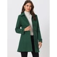 thumbnail image 2 of Abrigo Largo de invierno Allegra K para Mujer Verde XS, 2 of 6