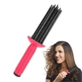 thumbnail image 1 of Peine rizador antideslizante y cepillo rizador esponjoso para peinados en cabello húmedo y seco. Ideal para viajes., 1 of 5