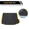 thumbnail image 3 of Unique Bargains Cargo Liner Trunk Mat Trunk Cargo Luggage Boot Tray Mat for BMW X3 2018-2024 Black TPE 1 Pc Flat Face Diamond Pattern Rear Anti-Slip, 3 of 7