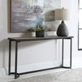 thumbnail image 5 of Uttermost Basuto Modern Iron Metal and Wood Console Table in Light Gray, 5 of 7
