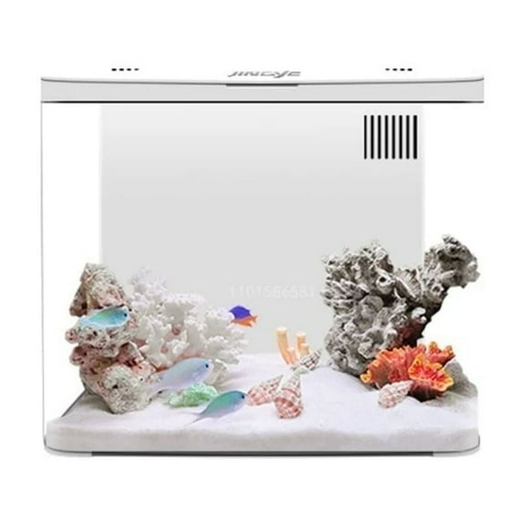 1.3 Gal Aquarium Fish Tank No Water Change Self-circulating Ecological Fish Tank with Slient Pump Led Lamp