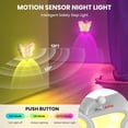 thumbnail image 3 of Fega Motion Sensor Night Light -Rechargeable Night Light for Kids, Wireless Magnetic Wall Sconce for Bedroom, Bathroom, White, 3 of 7