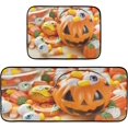 thumbnail image 7 of SKYSONIC Pumpkin Lantern Candies Kitchen Rugs 2 Pieces, Eyeballs Corn Floor Mat Room Area Rug Washable Carpet Perfect for Living Room Bedroom Entryway, 7 of 7