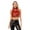 Red, variant on Zaldita Women's Shiny Metallic PVC Leather Crop Top Sleeveless Disco Vest Club Dance Tank Tops Shirt Silver S