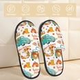 thumbnail image 2 of House Slippers for Women Men - Fall Pumpkins And Sunflowers Lightweight House Shoes Fuzzy Slippers, Soft Slip-On Cozy House Slippers for Woman Indoor Outdoor, 2 of 7