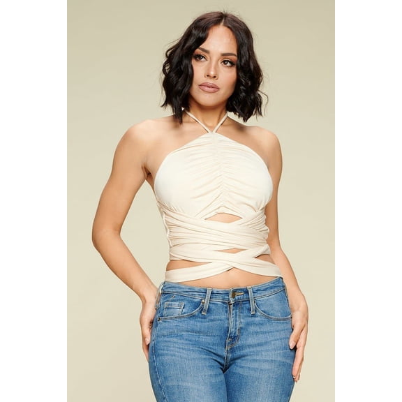 Crop Halter Top S