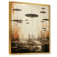 thumbnail image 2 of Designart "Ufos In Minimalist Design" Ufos Floater Framed Canvas Prints, 2 of 5