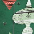 thumbnail image 4 of Holiday Time Green Ornament Small Wine Christmas Paper Gift Bag, 4 of 5