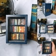 thumbnail image 3 of Miniature Bookshelf Pocket Anxiety Bookshelf Wooden Tiny Book Library Stress Reliever Bookshelf Tabletop, 3 of 7