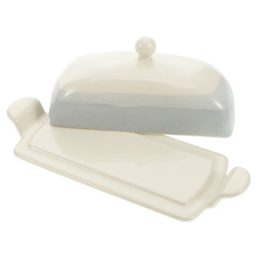 GOOHOCHY Ceramic Butter Tray with Lid for Storage Use in Kitchen Multi Color and Practical 70