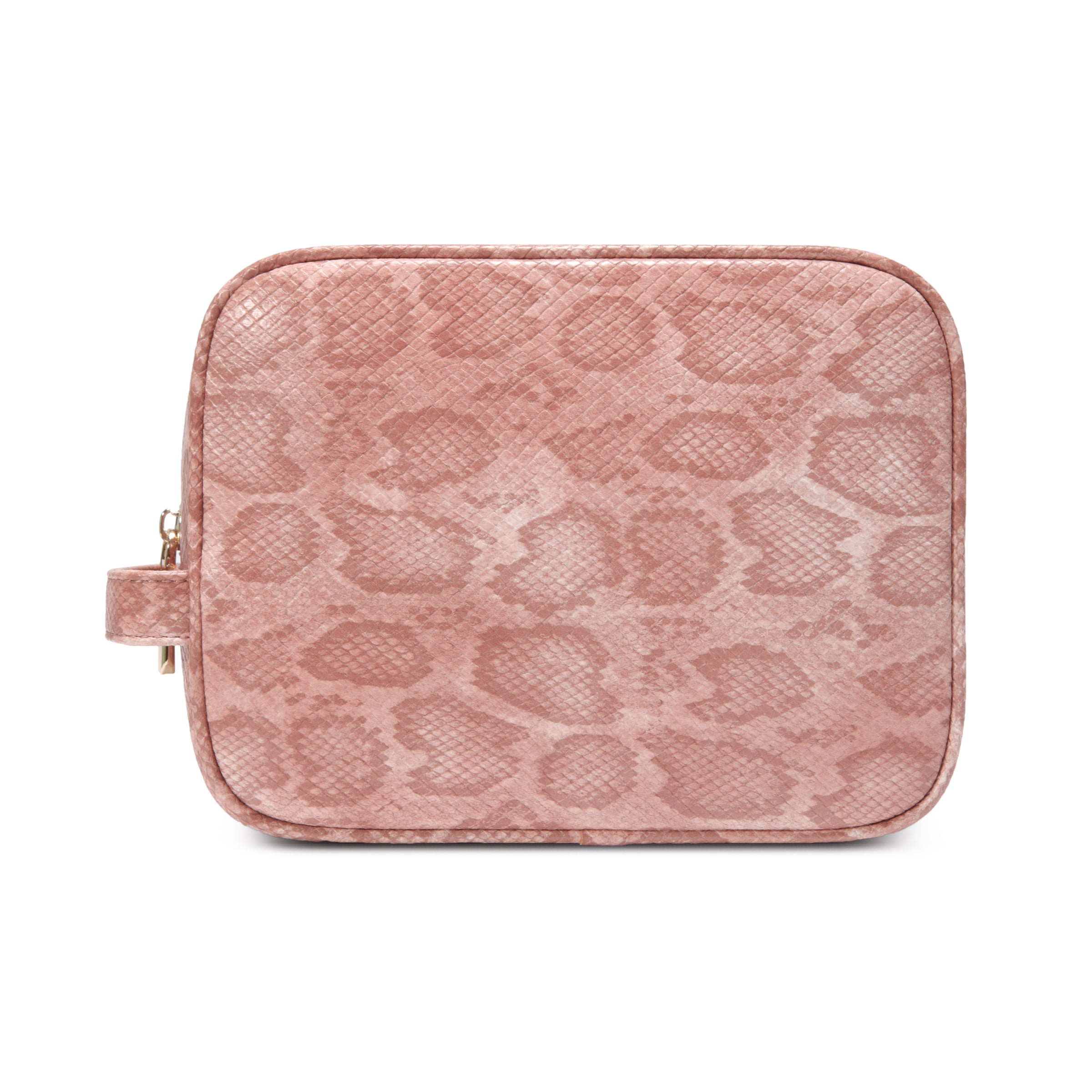 Daisy Rose - Daisy Rose Cosmetic toiletry bag | PU Vegan Leather Travel bag - Pink Snake ...