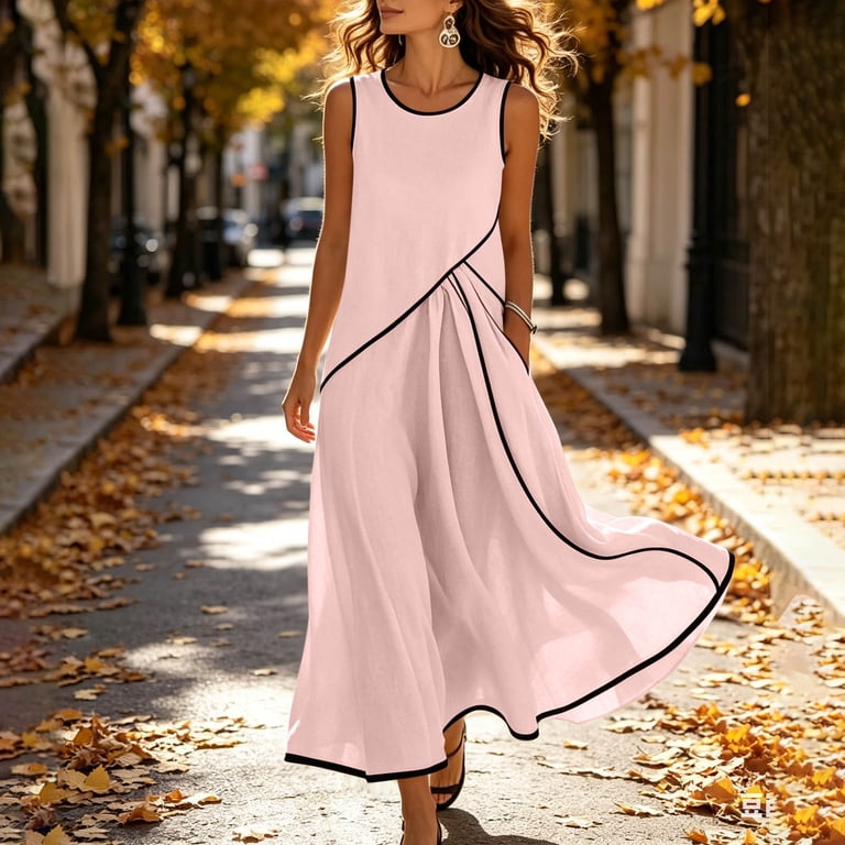 womens dressy maxi dresses Atogsazn Womens Summer V Neck Maxi Dress Hollow Eyelet 3/4 Sleeve Casual Dressy Flowy Dresses Loose Sundress Purple XXL Fashion, Women's, Size: 2XL