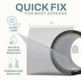 thumbnail image 2 of Home Intuition 4 inch Fiberglass Window Screen Repair Tape Patch for Ripped Screen Doors and Windows, Gray, 2 of 7