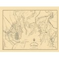 thumbnail image 2 of Bowen 24x19 Gold Ornate Wood Framed with Double Matting Museum Art Print Titled - Defences of City of Mobile - Bowen 1866, 2 of 4