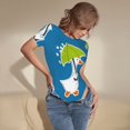 thumbnail image 5 of Naloa Goose Holding an Umbrella Women's Short-Sleeved Onesie, One-Piece Swimsuit for Parties, dates, clubs - XX-Large, 5 of 9