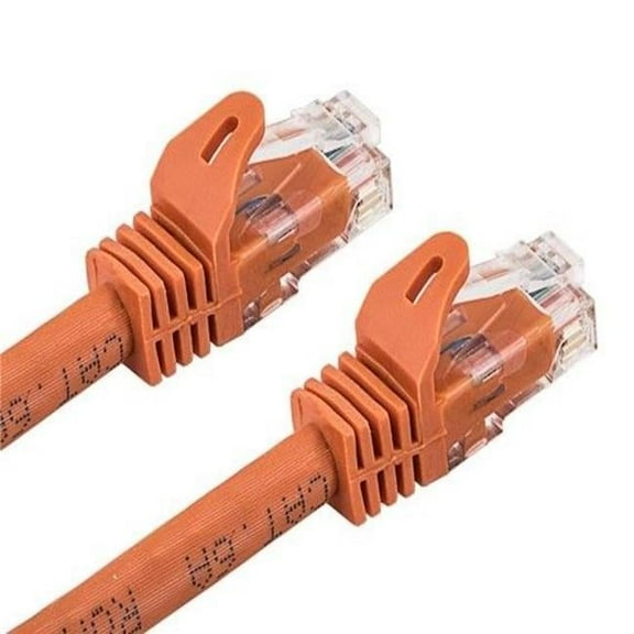 Sanoxy SNX-CBLR-C6110-5006 6 ft. Cat6a 600 MHz UTP Snagless Ethernet Network Patch Cable, Orange