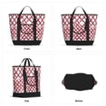 thumbnail image 3 of Large Capacity Insulated Tote Bag16.1×13.4×7.5in Thermal Insulation And Easy To Clean Strong Bearing Capacity Can Be Reused Crimson Moroccan Trellis Hand-Drawn Sketch_2, 3 of 8