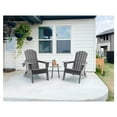 thumbnail image 7 of HDPE Folding Adirondack Chair with Cup Holder,Weather-Resistant, Low Maintenance,Supports up to 400lbs,Grey, 7 of 7