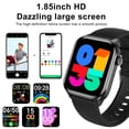 thumbnail image 2 of INOCTI 1.85''HD Men Womens Smart watch,with Bluetooth Answer/Make Calls/120+Sports Modes/10 Days Standby, IP68 Waterproof Fitness Tracker Fits for Android Iphone Devices, perfect gift（Black）, 2 of 7