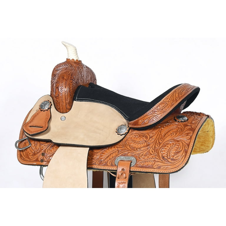 46SS 10 In Western Kids Youth Children Miniature Pony Saddle Leather Trail  Tack Comfytack