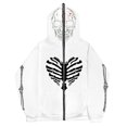 thumbnail image 2 of Sudadera con esternón oscuro europeo y americano para hombre y mujer, sudaderas con capucha góticas para pareja, sudadera de Cremallera larga de talla grande Harajuku 2023, 2 of 5