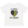 thumbnail image 3 of Inktastic Dispatcher Daddy Gold Line Emergency Boys or Girls Baby T-Shirt, 3 of 5