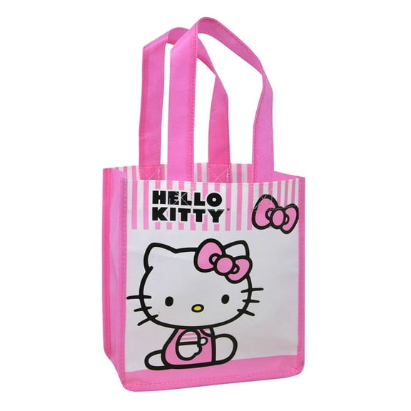  Hello Kitty Small Eco Friendly Non-Woven Tote Bag with Shiny Printing-6 PCS