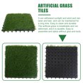 thumbnail image 3 of Miangastore Outdoor Artificial Grass Green Plastic 1Set 11.8X11.8X0.8In, 3 of 8