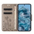 thumbnail image 6 of TECH CIRCLE for Google Pixel 8 Wallet Case,Butterfly Embossed Pattern PU Leather Luxury Anti-Scratch Kickstand Full Phone Cover with 3 Card Cash Slots & Strap,for Google Pixel 8 6.2" 2023, Gray, 6 of 9