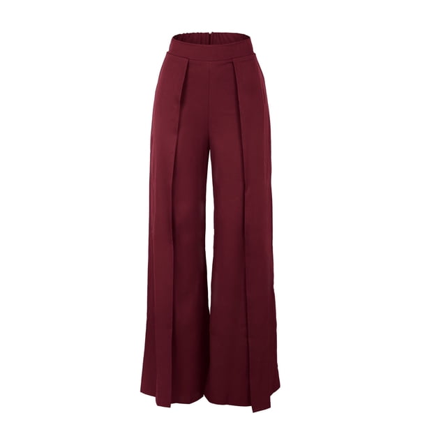 Pantalones anchos y casuales con programa independiente para mujer