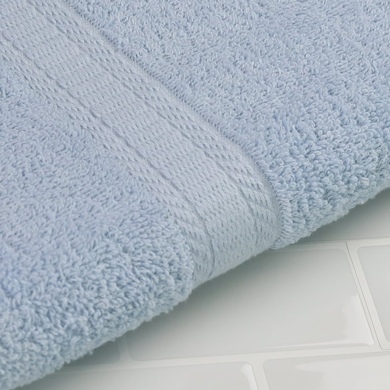 Mainstays 100 Cotton Hand Towel Super Soft and highly absorbent Basic Solid Premium Hand Towel for Bathroom Hotels Spa and Gym Blue Walmart