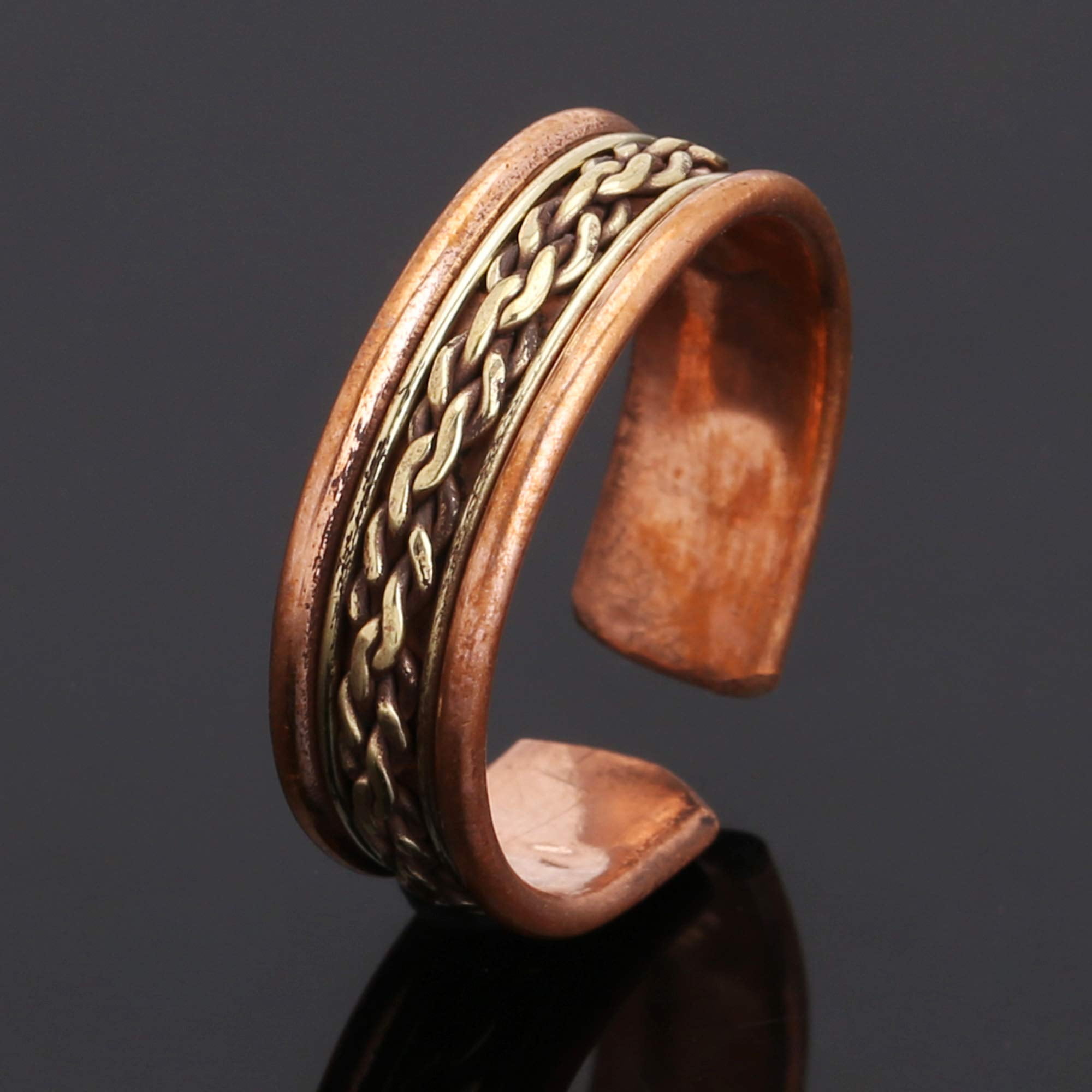 iCraftJewel 100% Pure Copper Thumb Ring Bio Healing Pain Reliever Fashion Jewelry Gift Item 