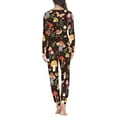 thumbnail image 3 of SCRAWLGOD Mushroom Pajamas Set of 2 Pjs Sets for Women Sleepwear Long Sleeve Pajama Set with Pockets Ladies Jogger Pjs Set Size XS Elastic Women Lounge Set Fall, 3 of 6