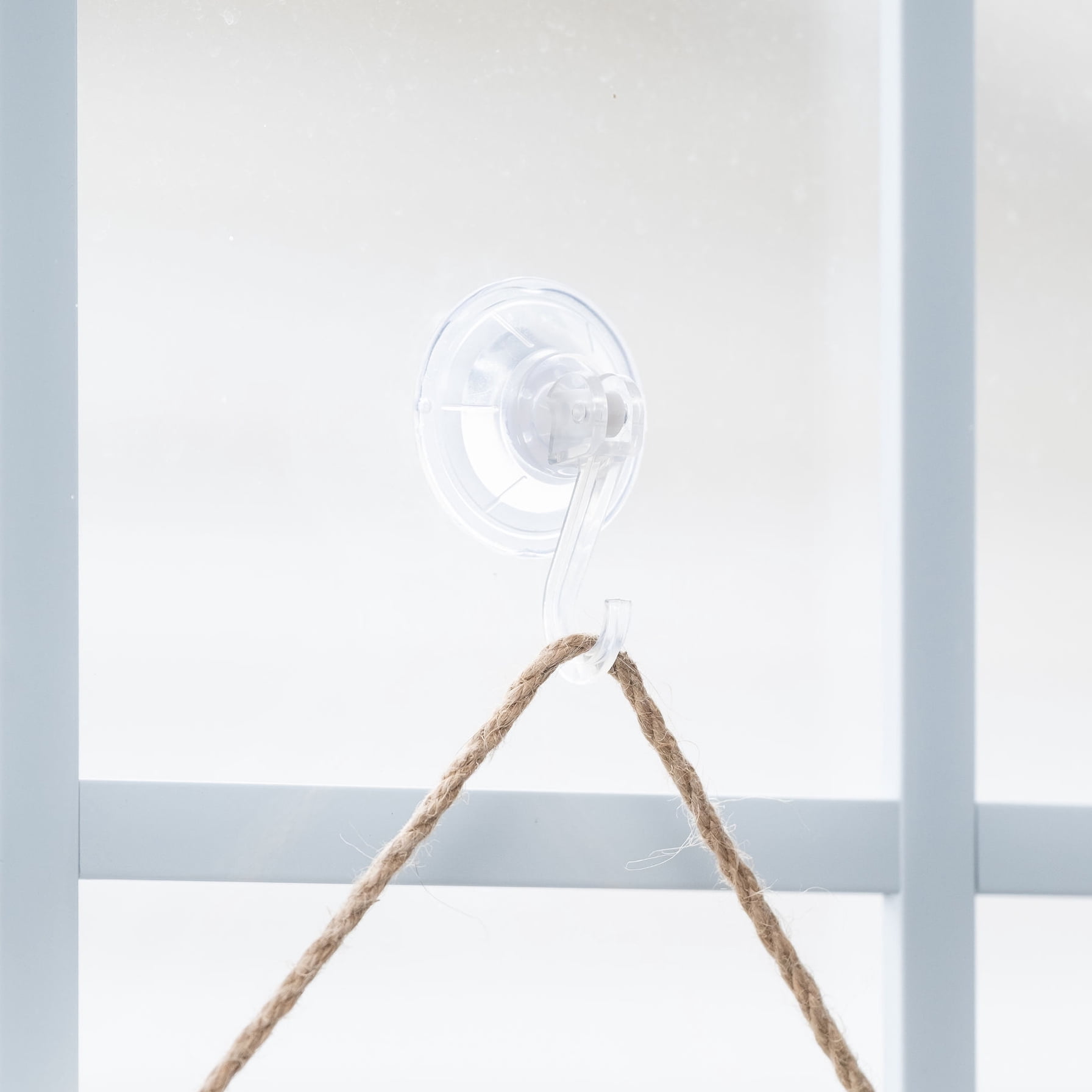 (3 pack) Ook Suction Cup Hooks, Suction Cup Hangers, Large, 5 lbs, PVC, Clear, 2 pack