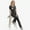 Black, variant on Women Comfort Medical Uniform Quick-Dry Multi-pocket Design Regular and Petite Medical Uniform Set for S-2XL