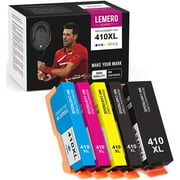 LemeroUexpect Remanufactured Ink Cartridge Replacement for Epson 410XL 410 XL T410XL for Expression XP-7100 XP-640 XP-830 XP-530 Printer (1 Black, 1 Photo Black, 1 Cyan, 1 Magenta, 1 Yellow, 5-Pack)
