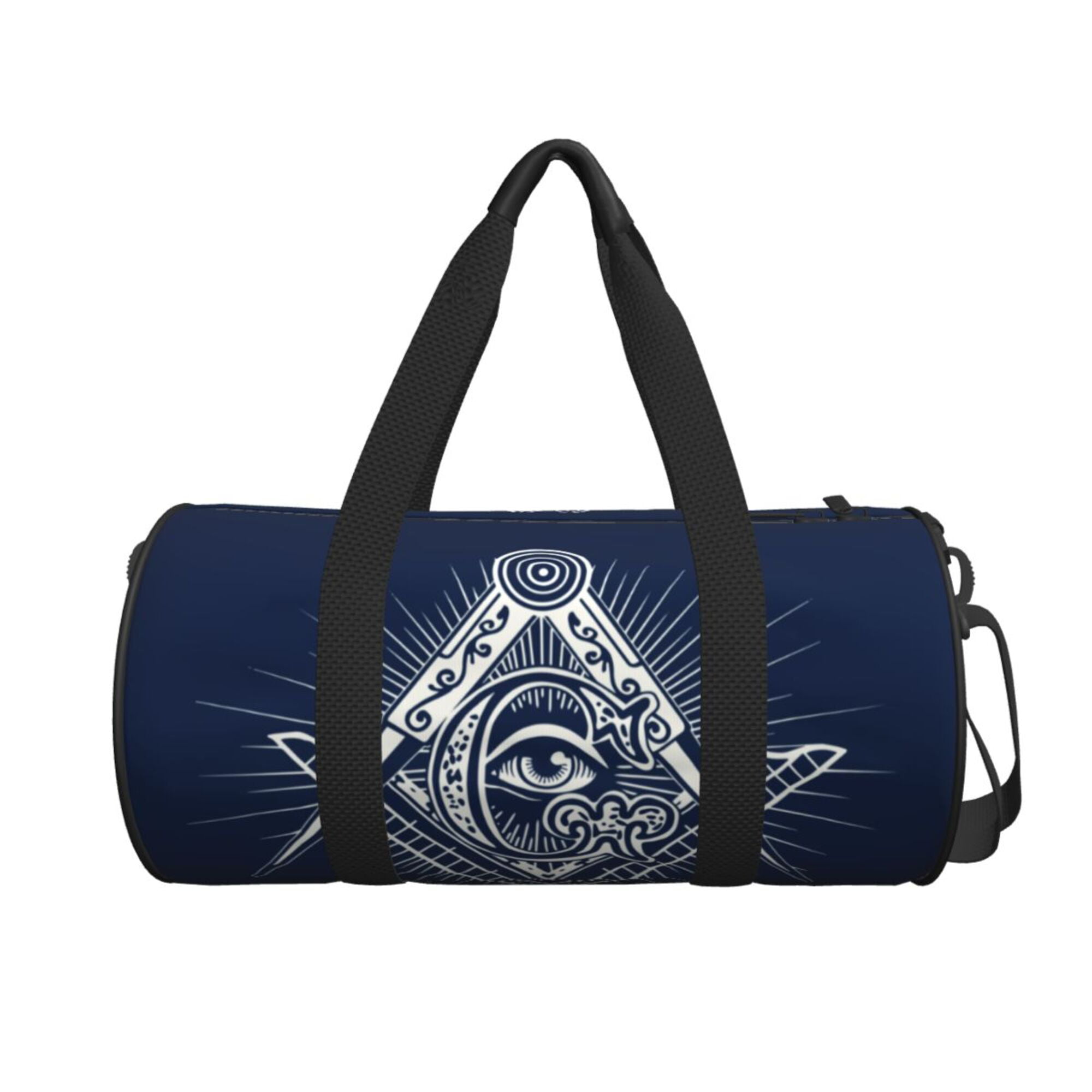 ZICANCN Brown Mason Masonic Symbol Unisex Large Duffle Bag for