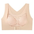 thumbnail image 4 of fheaev Front Closure Everyday Bra For Women No Underwire Push Up Support Wirefree Snap Closing Bras Underwear T-Shirt Bras Front Buckle Underwear, 4 of 4