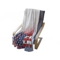 thumbnail image 4 of American Soft Flannel Fleece Blanket, USA Flag on America Stars Background Illustration Freedom Independence Liberty, Cozy Plush for Indoor and Outdoor Use, 70" x 90", Red Blue White, by Ambesonne, 4 of 6