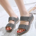 thumbnail image 5 of Women's Comfort Leather Slides Lightweight Flat Sandals Slip On Casual Walking Slippers, 5 of 6