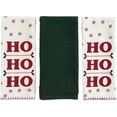 thumbnail image 3 of Serafina Home Christmas And Holiday Kitchen Towels Set Ho, Ho, Ho Towels, Set Of 3, 3 of 6