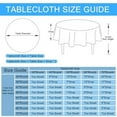 thumbnail image 2 of Hiasan 60 Inch Linen Round Table Cloth - Wrinkle and Stain Resistant Washable Polyester Fabric Table Cloth for Dining Room Kitchen Party, Stone, 2 of 5