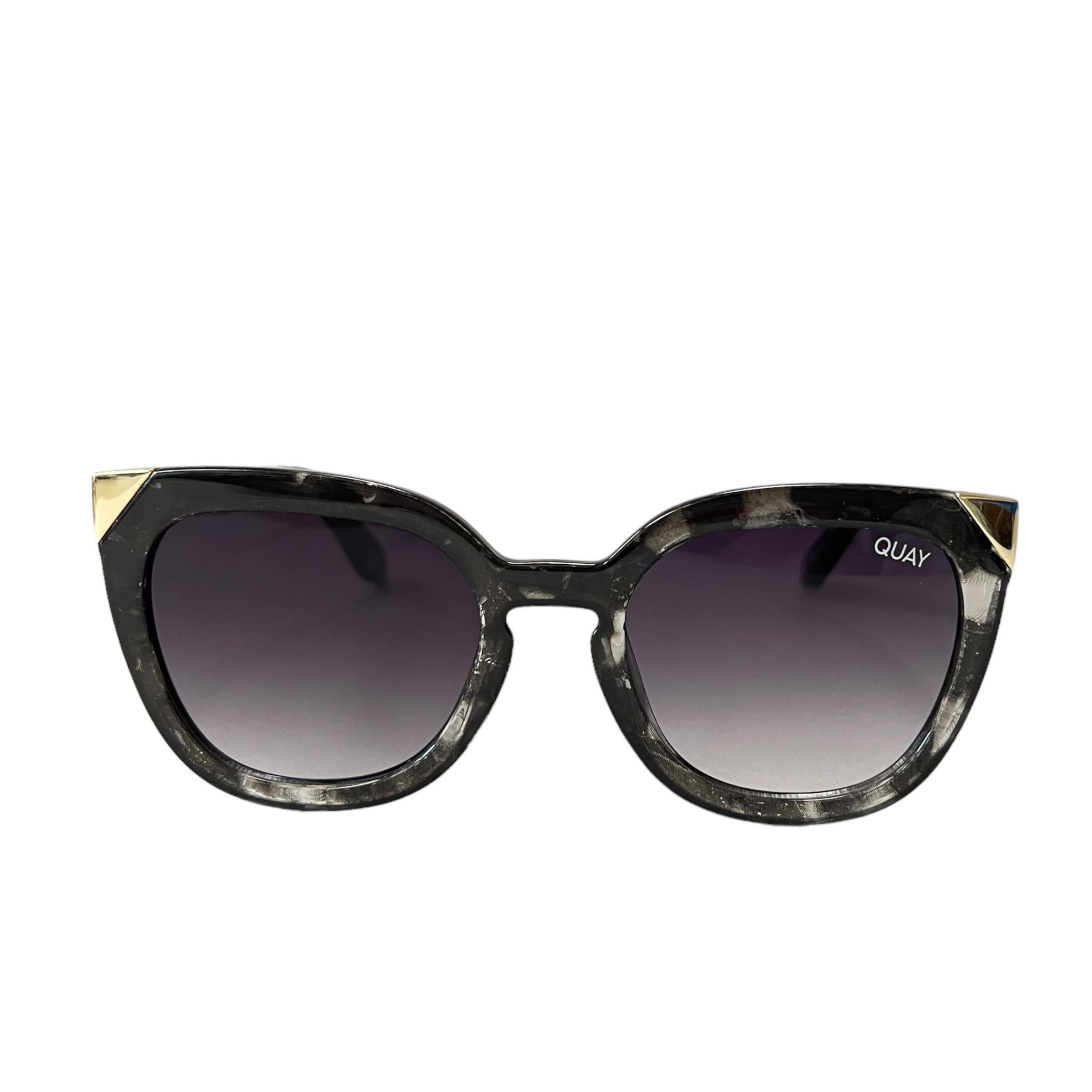 Quay Australia Noosa Metal Sunglasses Black Tortoise Smoke