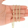 thumbnail image 4 of Nuragold 14k Real Yellow Gold Cuban Curb Link 4.5mm Chain Bracelet (7"-9") Italian Jewelry for Men & Women, 4 of 11