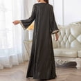 thumbnail image 4 of Amzcrzy Robes Musulmanes pour Femmes Robe en Polyester Mode Décontractée Imprimée Manches Longues Col en V Robe Cheville Robes Longues pour Femmes, 4 of 7